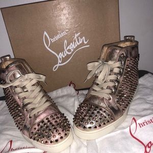 Louis Orlata spike flat high top sneakers